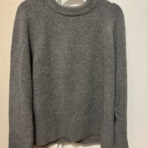 H&M Premium Cashmere/Wool Blend Gray Crew Neck Sweater